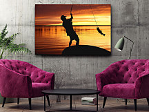 Obraz Rybár s úlovkom zs1217